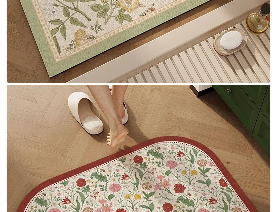 Bathroom Mat Toilet Entrance Doormat Bath Rug Non-slip Carpet  Absorbent Foot Mats for Floor Anti-slip Area Rugs Home Decor