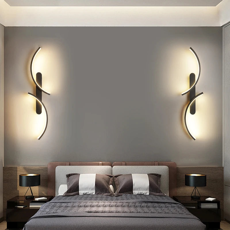 Minimalist Wall Lamp LED C Shape Wall Sconce Modern Simple for Home Decor Perfect Lighting Living Room Bedroom Hallway Office