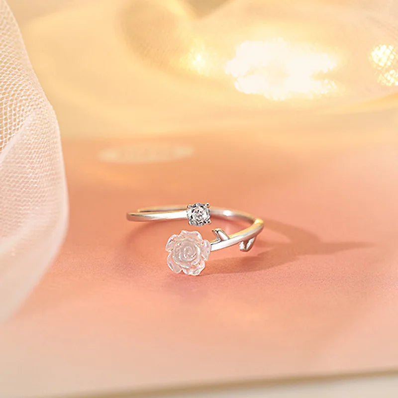 Star Couple Models Adjustable Ring Men And Women Simple Index Finger Rings Light Luxury Tide Cool Pair Of Rings Jewelry Gift