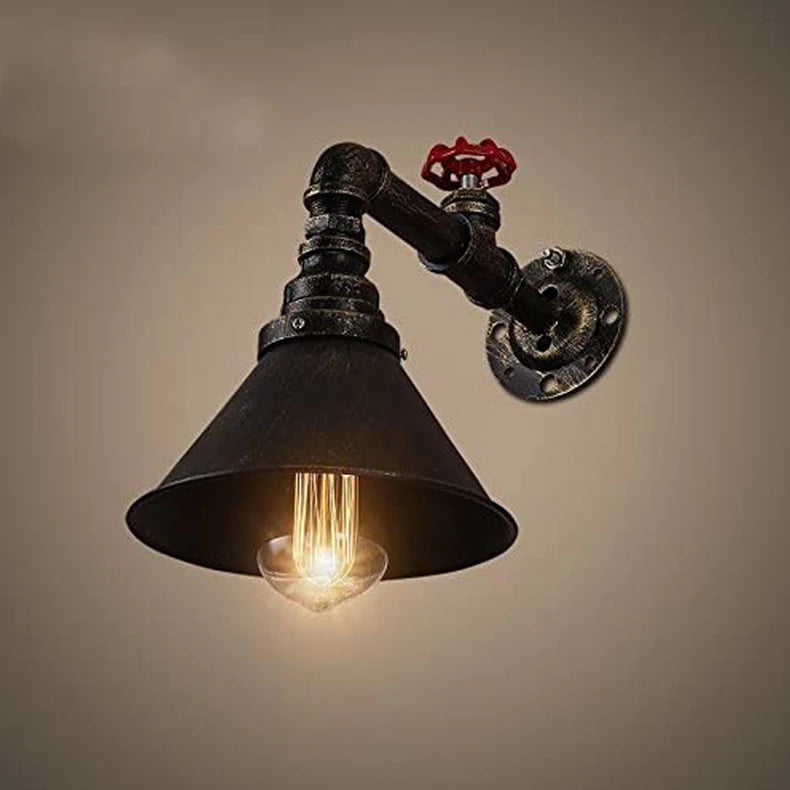 Loft Antique Industrial Aisle Bar Wall Lamp Clothes Shop Balcony Cafe Wall Light Tv Background Home Decor Water Pipe Wall Lamp