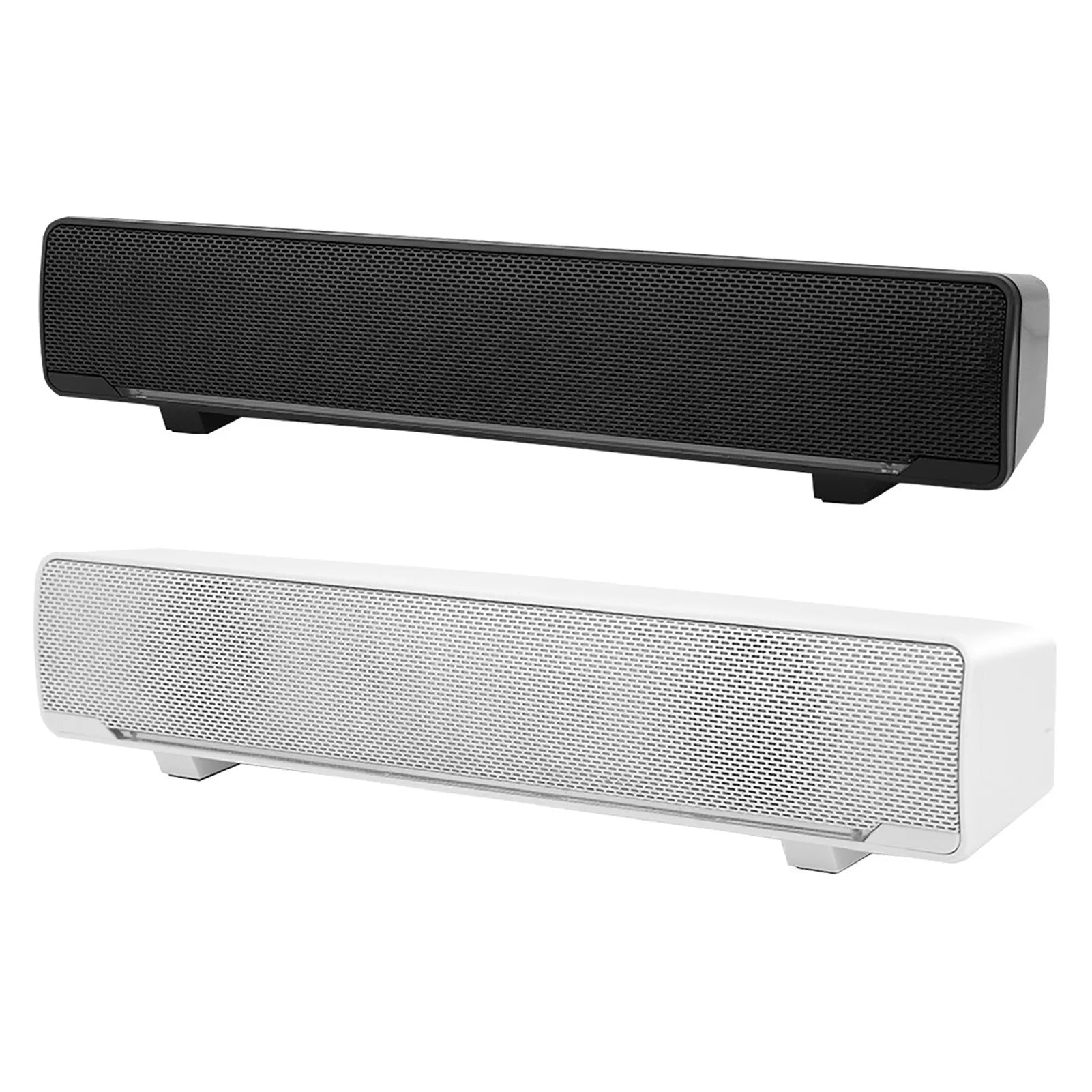 Portable Stereo Soundbar USB Wired Speaker Music Player Bass Surround Sound Box 3.5mm Input for TV PC Laptop Home Theater System