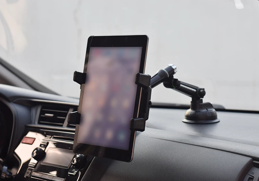 Dashboard Tablet Holder for Car Suction Car Mount with for All 7"-15" Pad Tablet and 4" - 7"Folding Screen/Straight Panel Phone