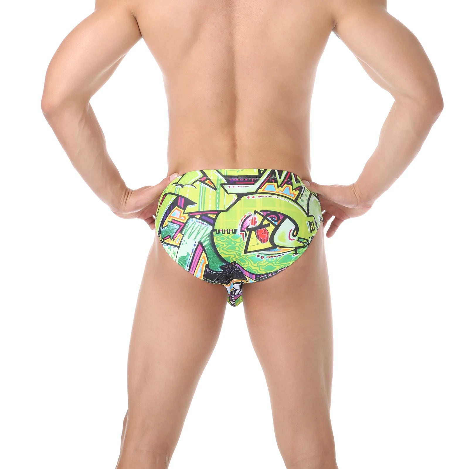 Men Swimming Trunks Sexy Low-waisted Briefs Bikini Summer Sport Beach Shorts Swimsuit Swimwear Bathing Suit Surfing Swim Briefs