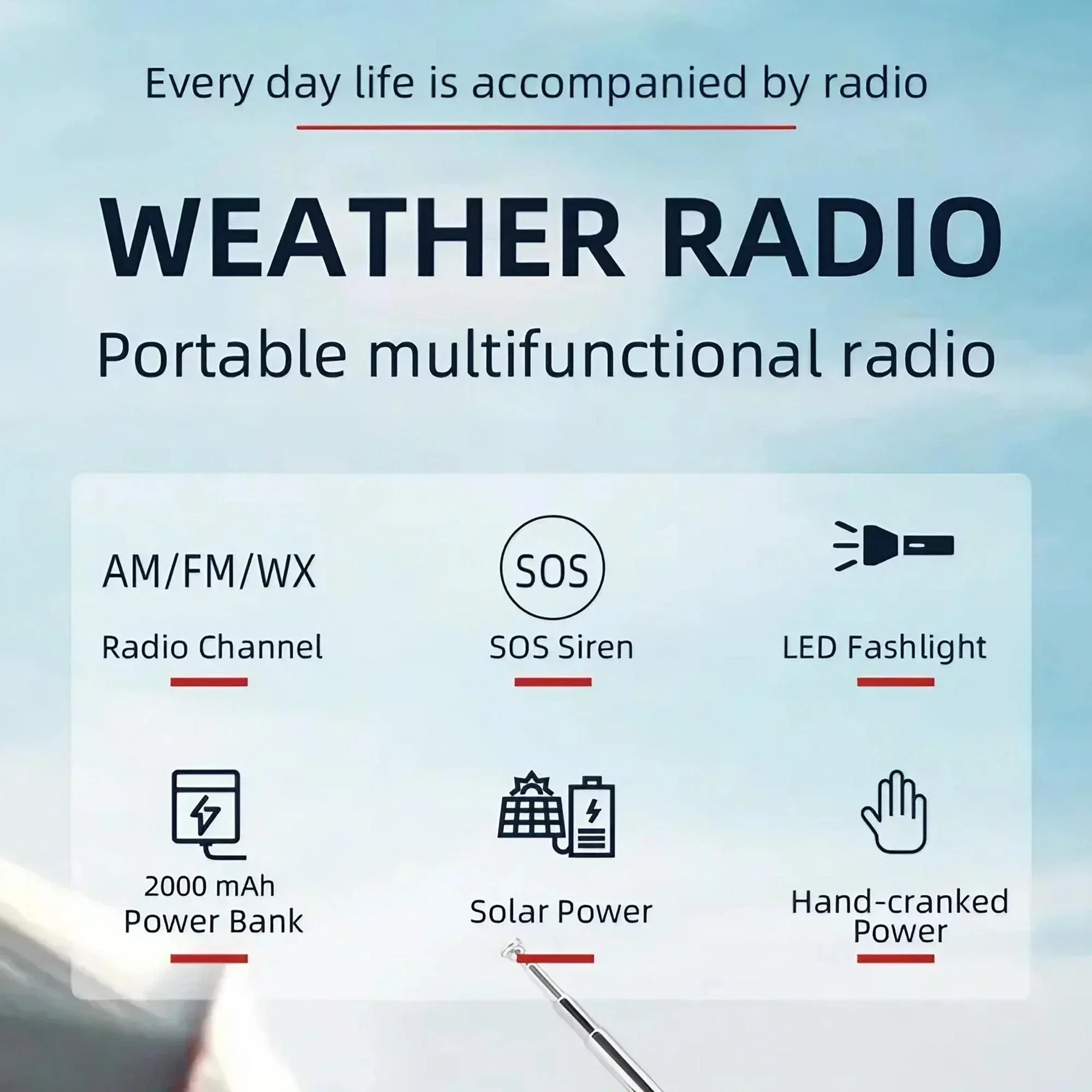 Portable Mini Radio Rechargeable Handheld FM USB TF MP3 Player Wireless Speakers Compact Audio Device