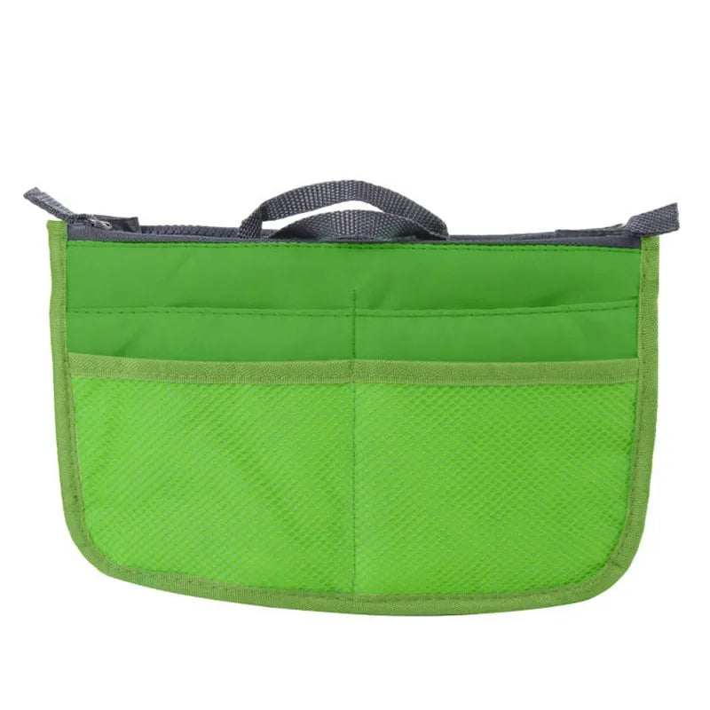 Organizer Insert Bag Women Nylon Travel Insert Organizer Handbag Purse Large Liner Lady Makeup Cosmetic Bag Cheap Female Tote