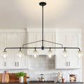 Island Lights for Kitchen Linear Chandelier Kitchen Island  Lighting Light Fixtures Black Chandeliers for Dining Room
