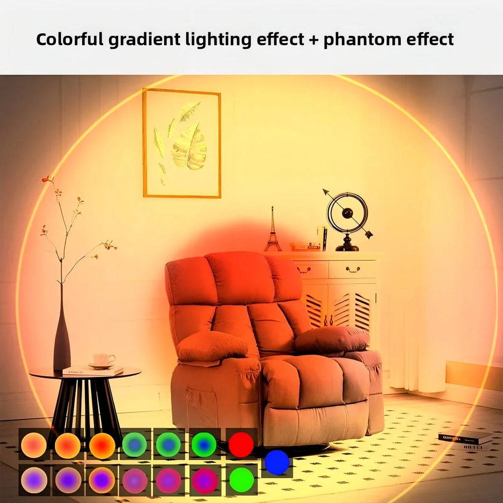 Smart RGB Gradient Night Light Wall Lamp for Bedroom Bathroom Magnetic Motion Sensor Rechargeable Closet Garden Home Decor