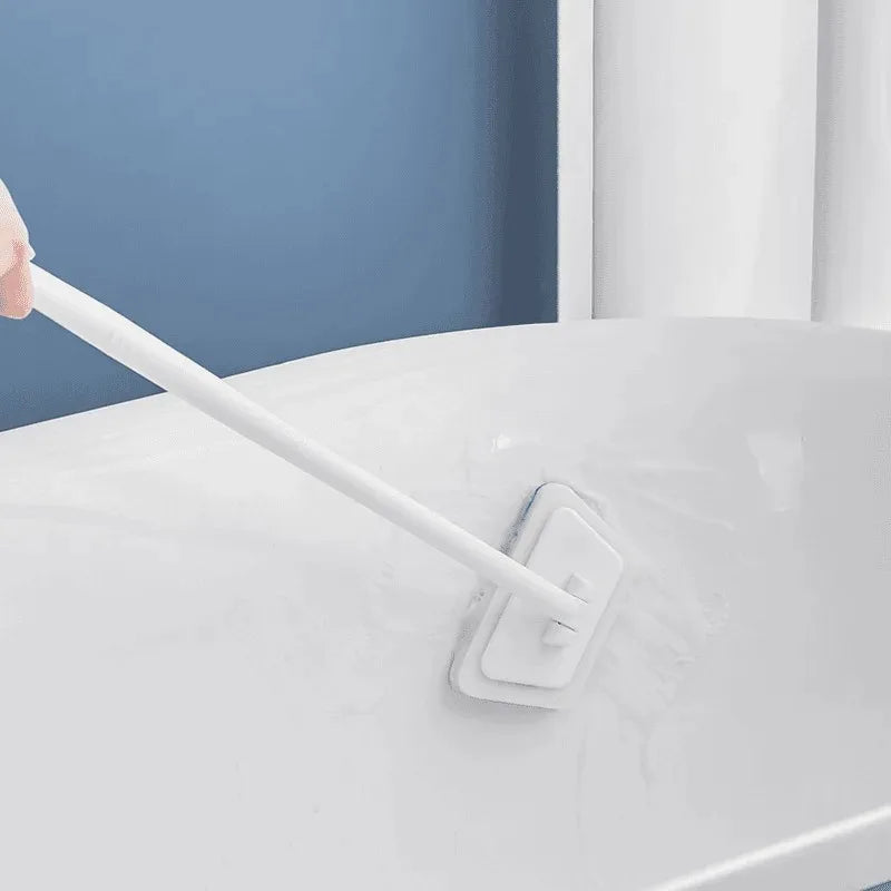 Cleaning Brushes  Bathroom Accessories Wall Cleaning Sponge Hanging Long Handle Removable Floor Bathtub Home Household