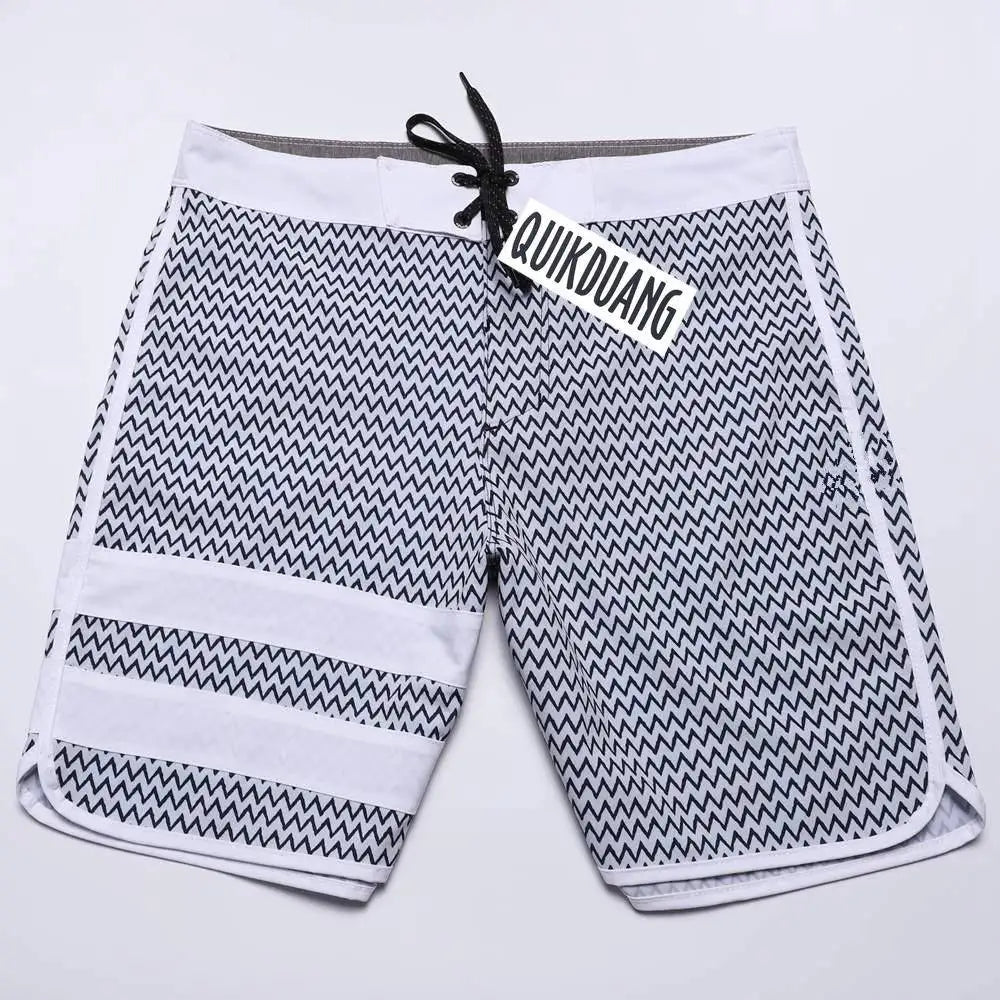 New Fashion Men's Waterproof Stretch Surf Pants Quick-Dry Bermuda Boardshorts Casual Spandex Swimming Trunks Beach Shorts T04