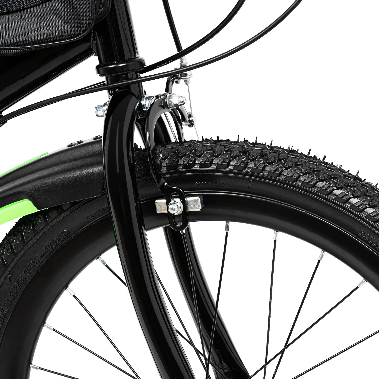 20" Mountain Bike 7 Speeds Kids Bicycle Dual-Disc Brakes Unisex Children's Bicycle Height Adjustable MTB Boys Girls Riding Bike