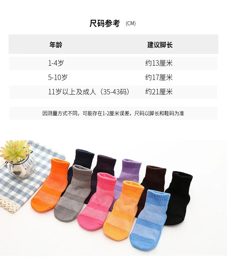 1 Pair Cartoon Children Teenagers Short Socks Boys Kids Men Sock Non-slip Sports Football Socks 1 To 10 Year