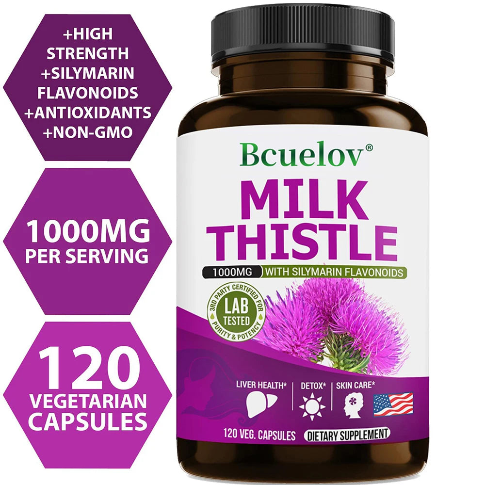 Liver Detox & Cleanse - Supports Healthy Liver Detoxification, Antioxidants, Improves Indigestion, for Men and Women