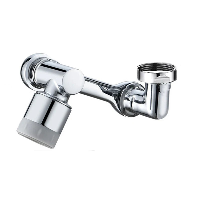 Universal 1080° Swivel Kitchen Faucet Extender with Dual Spray Modes Flexible Arm and Aerator Nozzle for Easy Sink Cleaning