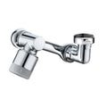 Universal 1080° Swivel Kitchen Faucet Extender with Dual Spray Modes Flexible Arm and Aerator Nozzle for Easy Sink Cleaning