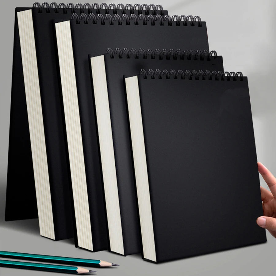 30 sheets of A4, A5, A6, 16K roll sketchbooks, spiral binding, environmentally friendly thick paper, acid-resistant.