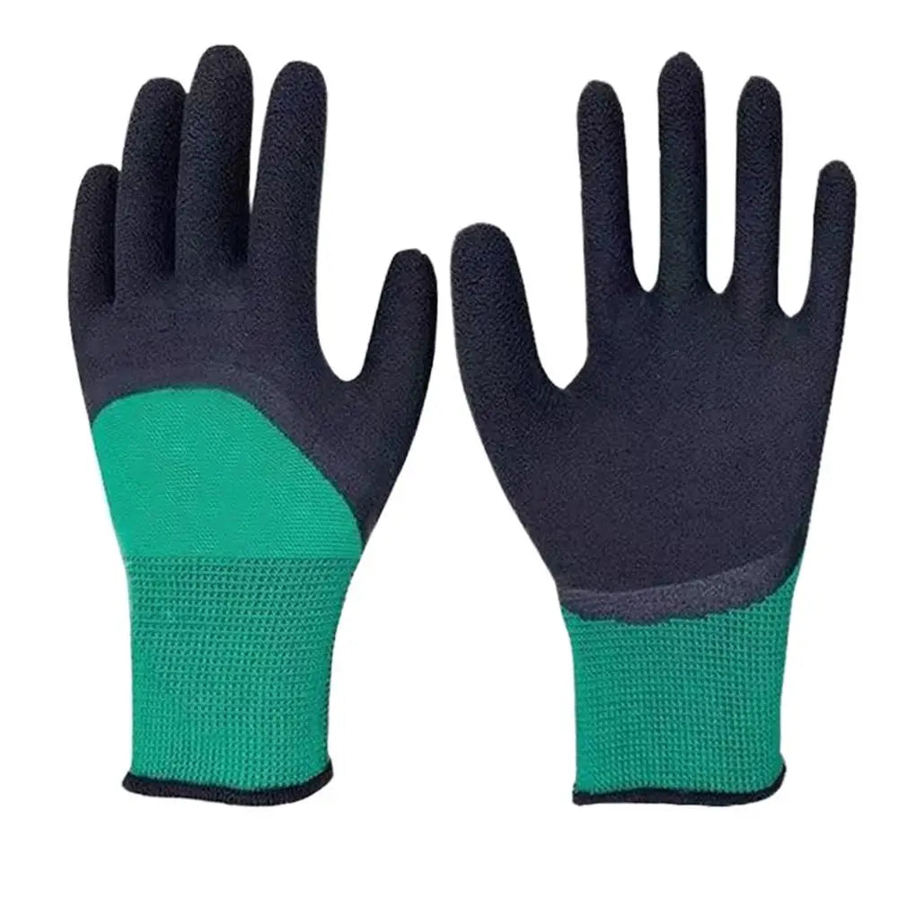 1Pair Gardening Gloves Latex Waterproof Horticultural Gloves Non-slip Protective Gear for Vegetable Flower Plant Gardening Glove