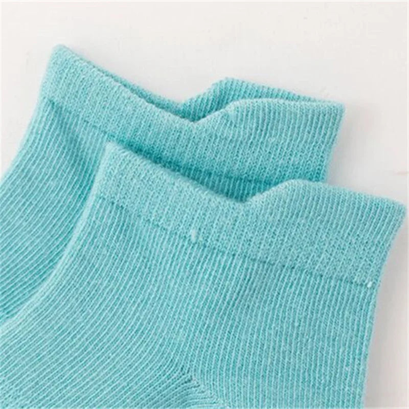 6Pairs/set Children's Socks For Boys Girls Casual Sport Kids Floor Boat Boy Girl Solid Baby Toddler Sock Anti-slip Spring Autumn