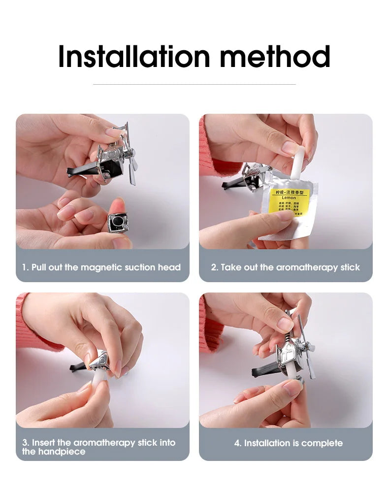 Car Air Freshener Mini Helicopter Rotating Aromatherapy Purifie Odors Car Perfume Essential Oil Diffuser Car Vent Aromatherapy