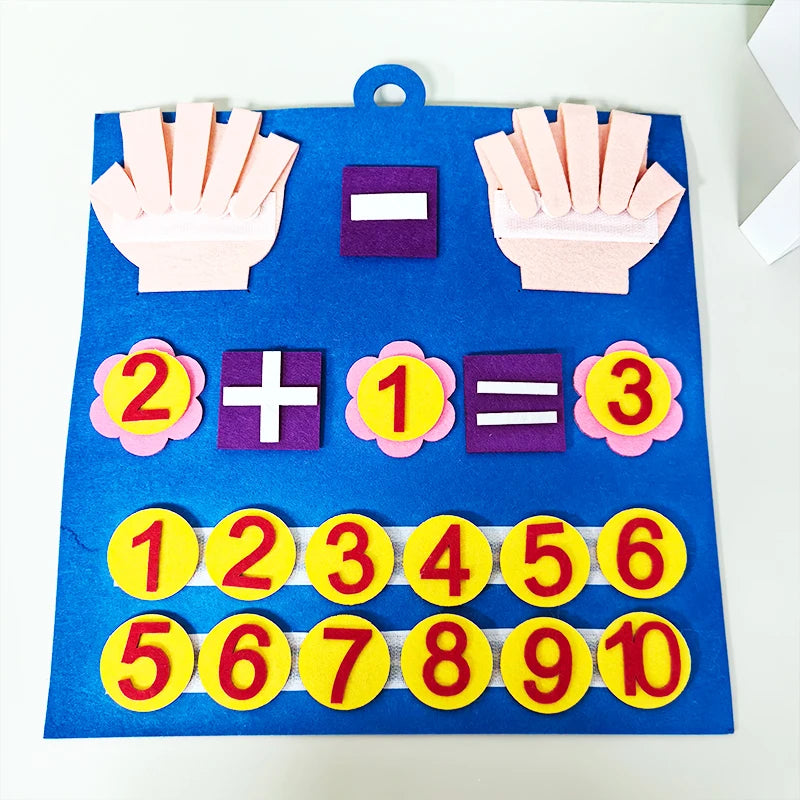 Children Early Education Enlightenment Cognitive Mathematics Busy Board Felt Board Montessori Toys Math for Kids Toys Gifts