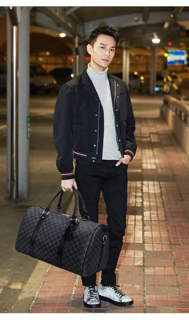 Fashion Handbag Men Top-Handle Bags Luxury Travel Tote Bag Men Large Capacity Fitness Bag Crossbody Bags Business Luggage Bag