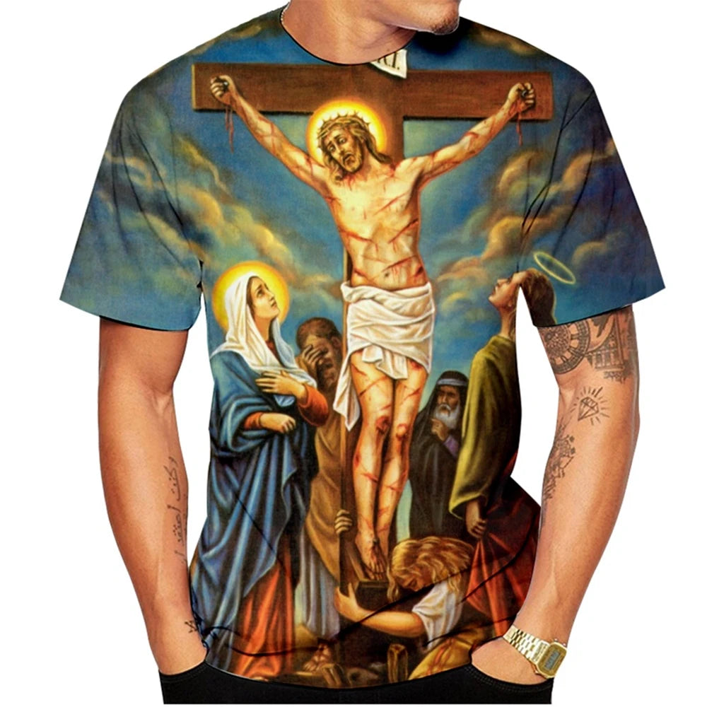 Summer Hot Selling Fashionable Santa Maria 3D Printed T-shirt Fun Men's and Women's Personalized Casual T-shirt