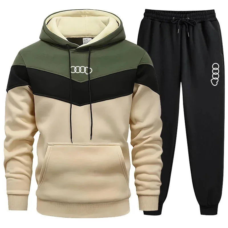 Men's Clothing Casual Sweatshirt Suit Sweatshirts for Men Daily Tricolor Hoodies Hot High Quality 2025 Sports Tracksuit Jogging