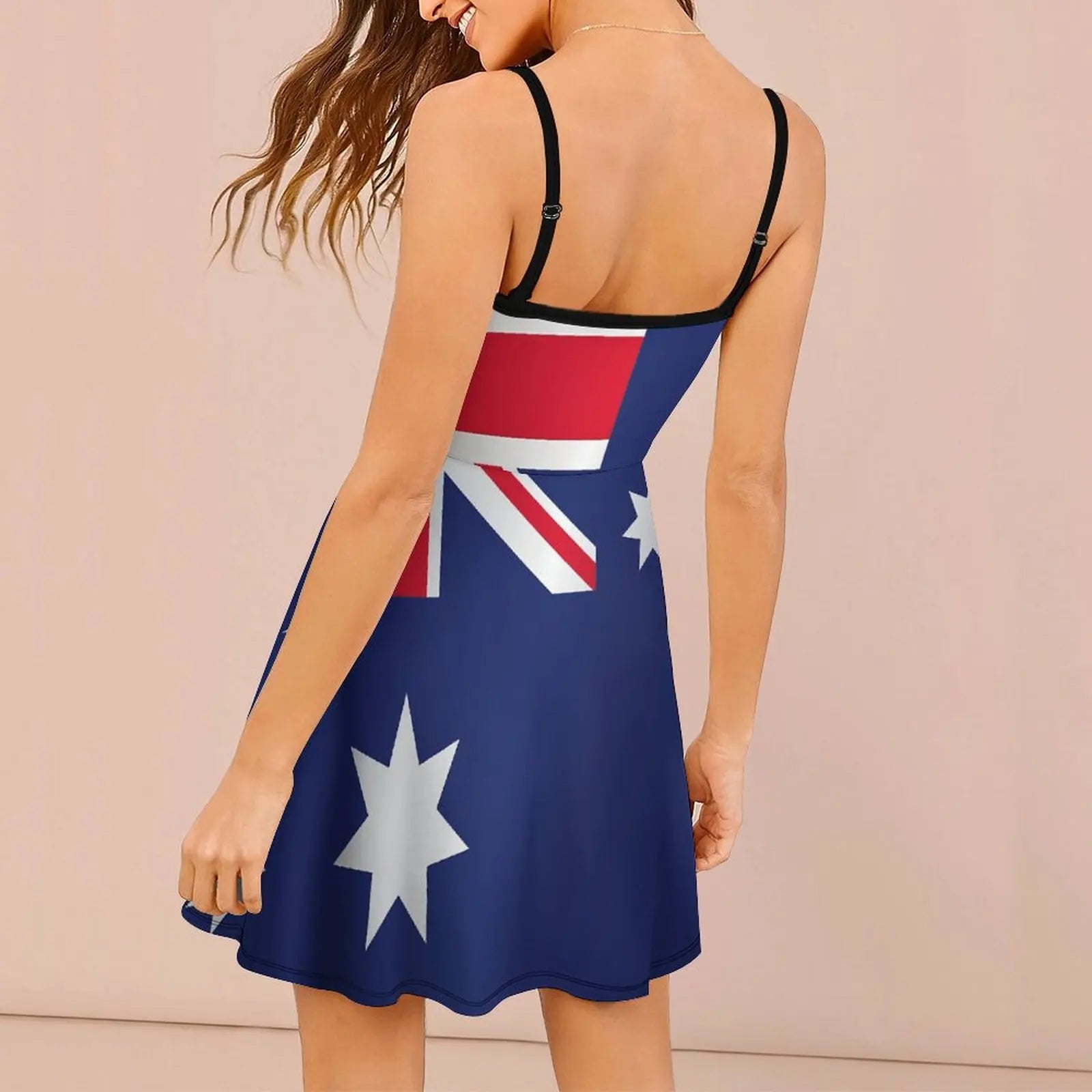 Sexy Woman's Clothing Dresses Australia Flag Women's Sling Dress Classic  Vacations Sarcastic