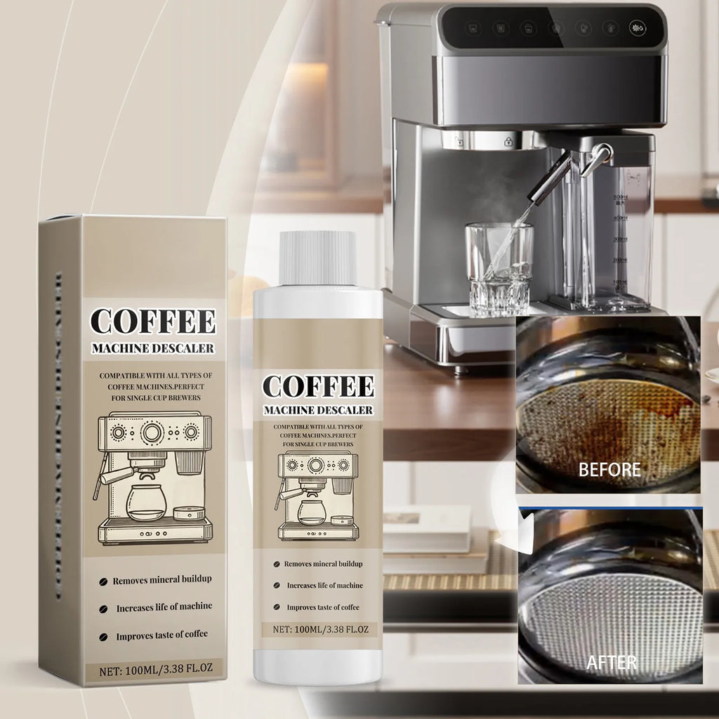 Coffee Machine Cleaning Solution Descaling Agent Get Cleaning All-Purpose Cleaner Kitchen Accessories 1 Bottle 100ml