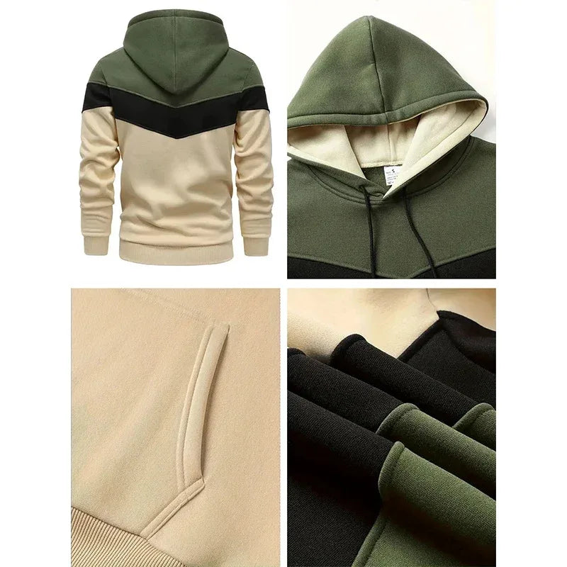 Men's Clothing Casual Sweatshirt Suit Sweatshirts for Men Daily Tricolor Hoodies Hot High Quality 2025 Sports Tracksuit Jogging