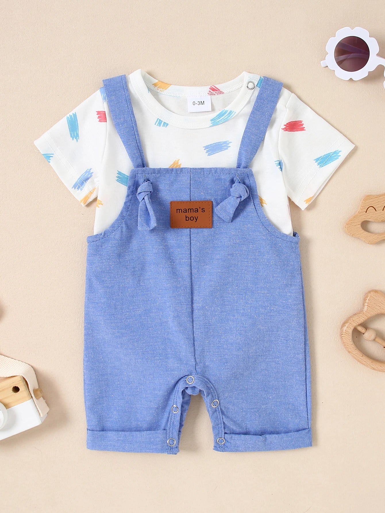 Newborn Baby Boy Clothes Outfit Set,0-18 Months Summer Short Sleeve Romper Bodysuit Overall Infant Boys Clothing