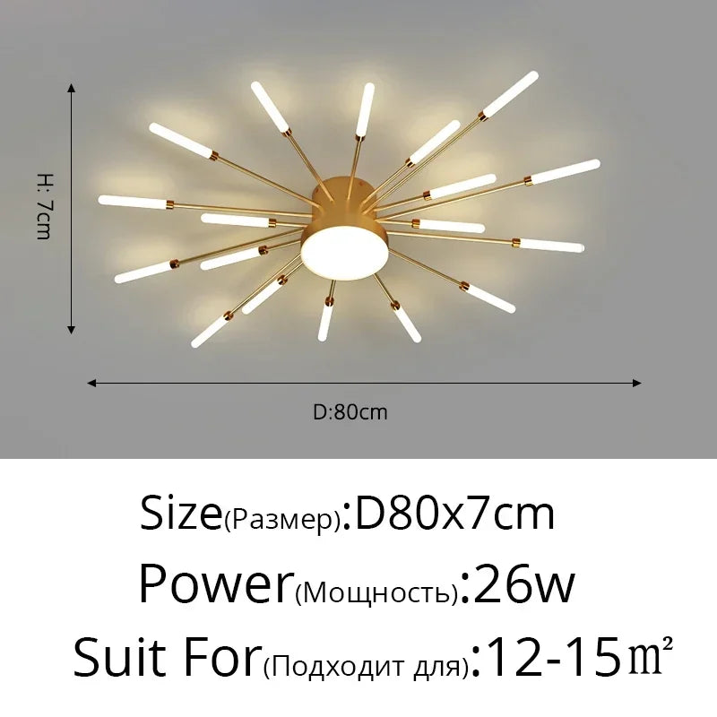 Modern LED Ceiling Lamp Luxury Household Living Dining Room Chandelier Home Decor Bedroom Pendant Light Kitchen Lustres Fixtures