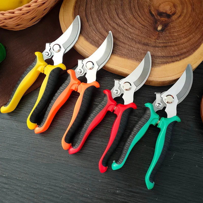 Gardening Shears Ergonomic Handle with Sharp Blades Durable Garden Pruning Shears For Harvesting Flower Fruit Labor Saving Tool