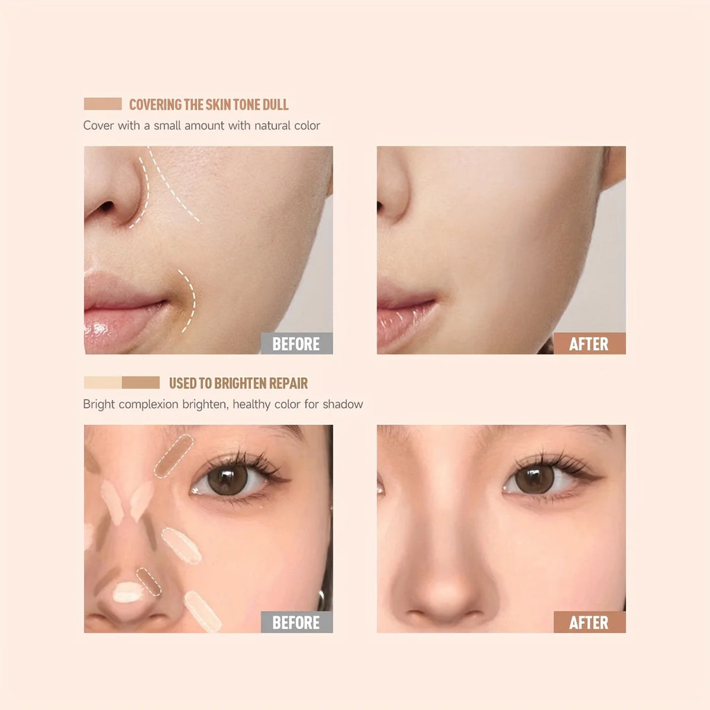 Waterproof Long Lasting Full Coverage for Acne Mark Dark Circles Eye Contour Concealer Palette Moisturizing Face Makeup