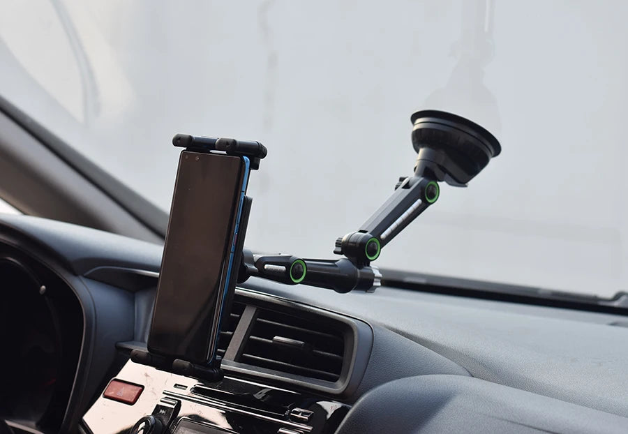 Dashboard Tablet Holder for Car Suction Car Mount with for All 7"-15" Pad Tablet and 4" - 7"Folding Screen/Straight Panel Phone