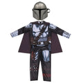 Costume de cosplay d'armure de chasseur de rebond de film, masque de héros souriant, combinaison d'Halloween, habillage, costume