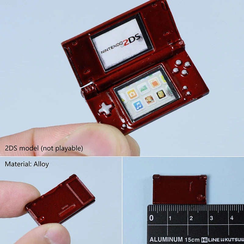 Dollhouse Compatible Miniature Game Console Model, Ideal for Decoration and Prop Photography