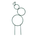 14” Round Climbing Vine Trellis Metal Iron Plant Support Frame Garden Balcony Plant Flower Trellis Vegetables Bracket