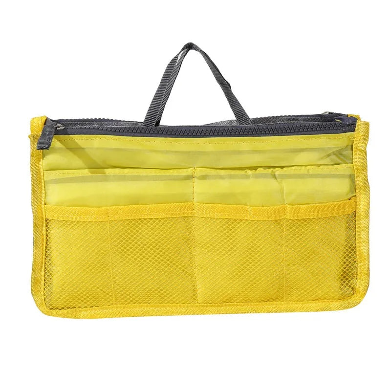Organizer Insert Bag Women Nylon Travel Insert Organizer Handbag Purse Large Liner Lady Makeup Cosmetic Bag Cheap Female Tote