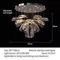 Italian Creative Petal Glass Pendant Lamp Modern Chandelier For Living Room BedroomKitchen Luxury Home Decor Lustre Hanging Lamp