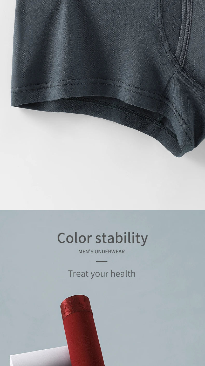 Men's Underwear, Men's Boxer Briefs, Boys' Underpants, Comfortable and Breathable Youth Boxer Briefs, Large Size Shorts