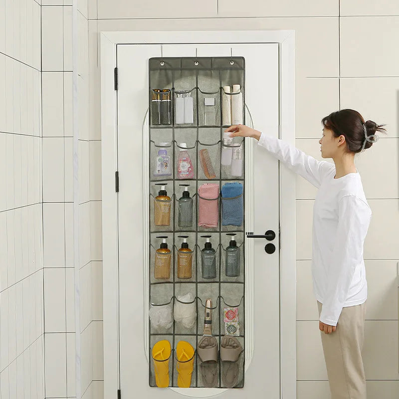 Wall Hanging Shoe Storage Organizer Bag Shoes Rack Over The Door Fabric Cabinet Closet Organizer For Shoes Clothes Storage Bag