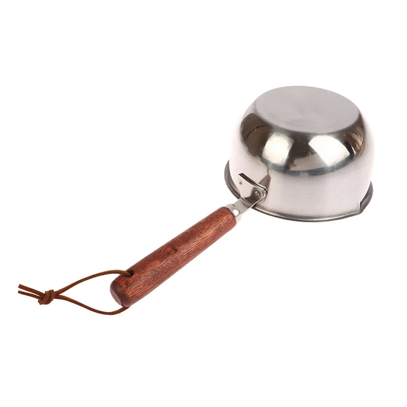300ML Small Milk Pots Stainless Steel Hot Oil Skillet Household Oil Heater Sauce Pans Kitchen Spice Tool