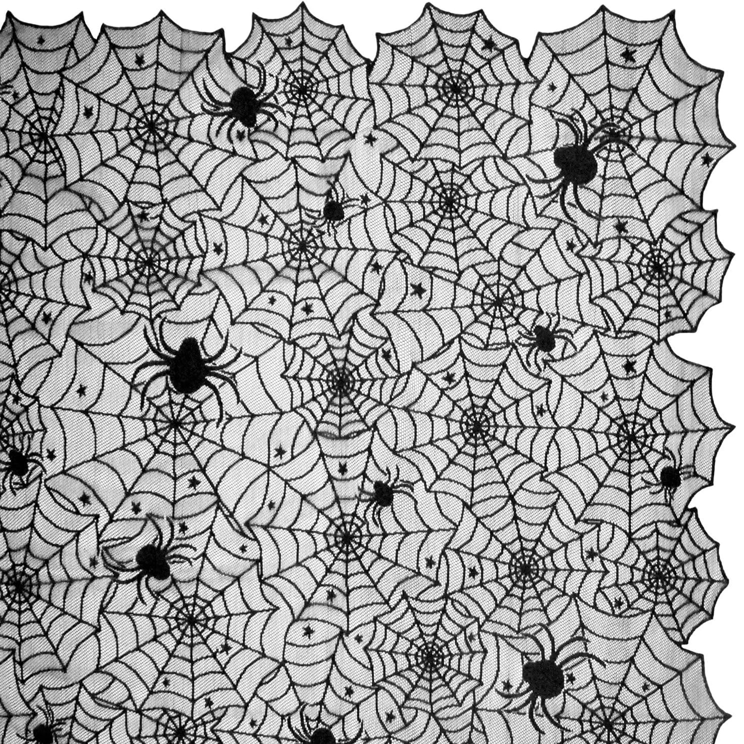 1 pcs of Halloween lace tablecloth spider web skull pattern rectangular shape for party decoration haunted house pumpkin design