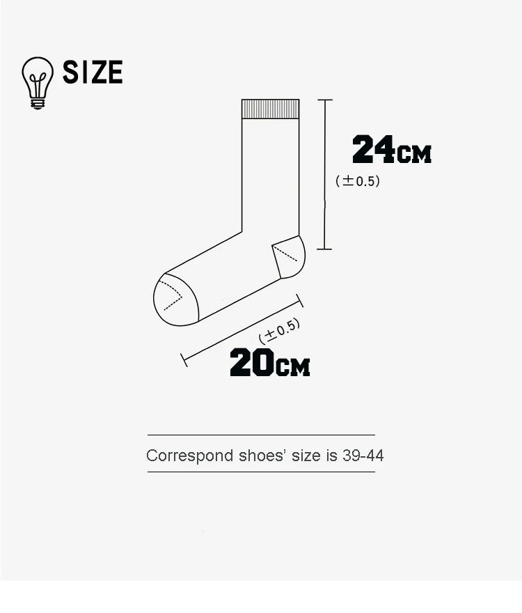 Socks For Men Calcetines Business Socks Crew Meias Basketball Solid Man Socks Cotton Sweat Absorption Sport Men Sock Football