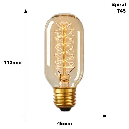 Vintage Edison LED Filament Bulb E27 220V 4W Dimmable Amber Glass ST64 G80 G95 G125 T185 A19 Retro Incandescent Lamp for Home