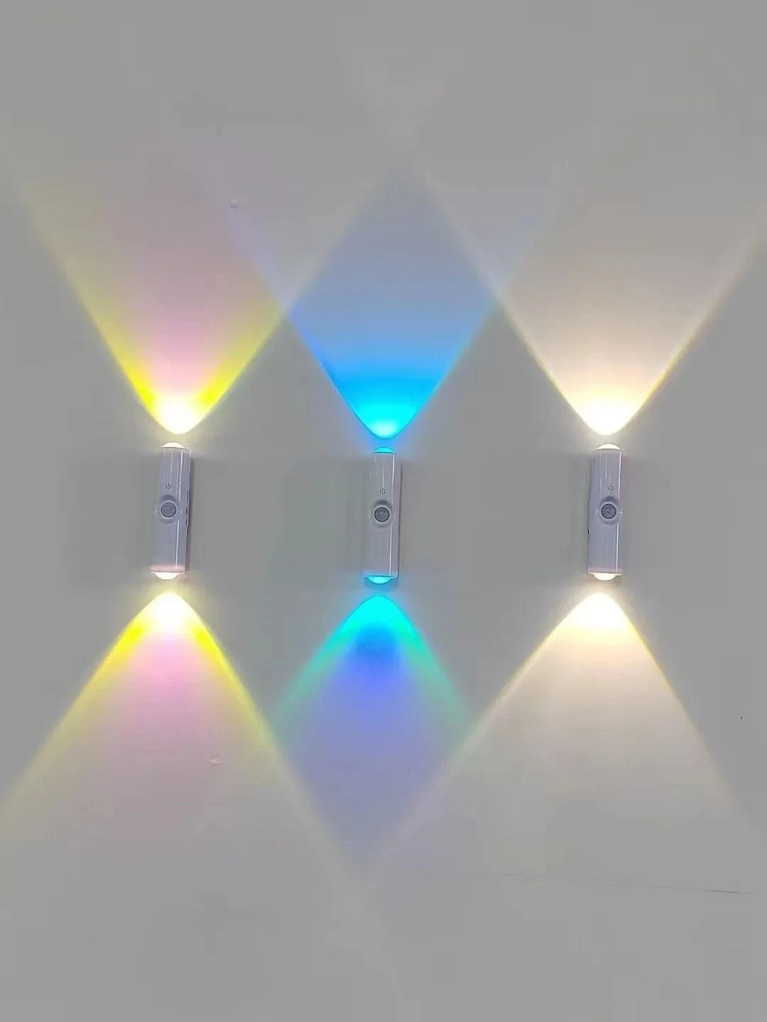 Smart RGB Gradient Night Light Wall Lamp for Bedroom Bathroom Magnetic Motion Sensor Rechargeable Closet Garden Home Decor