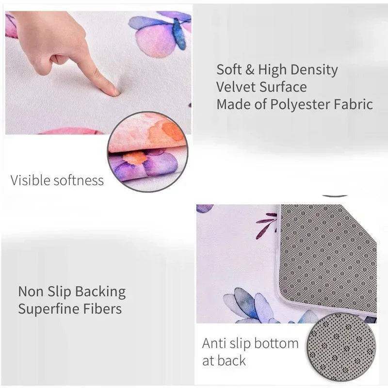 Large Area Carpets for Living Room Easy Clean Non-slip Bedroom Cloakroom Decoration Rugs Washable Sofa Coffee Table Entrance Mat