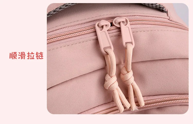 Fengdong kids school bag cute school backpack for girls children kawaii bookbag primary students gift large capacity backpack