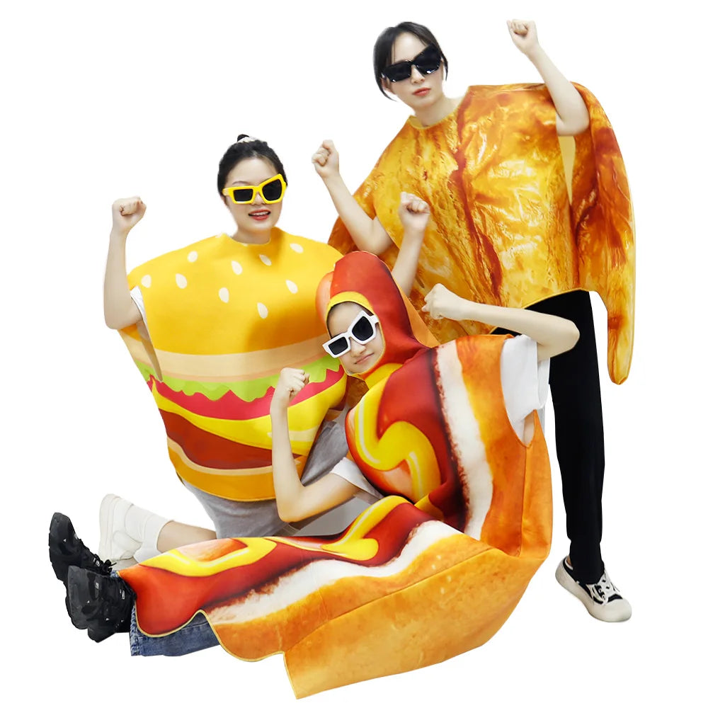Croissant Costume Bread Cosplay Costume Carnival Adult Stage Performance Clothing 3D Printing Fancy Food Parade Festival Outfit