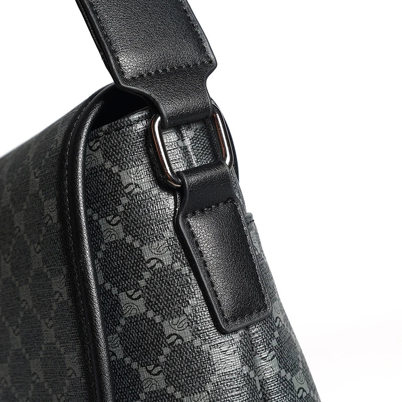Business Leather Large Crossbody Bag for Men Bags Designer Casual Man Messenger Bag Male Sling Pack Work Shoulder Bag Luxury